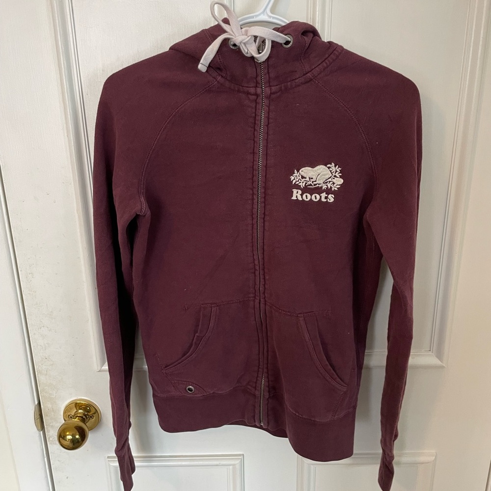 Roots zip up hoodie